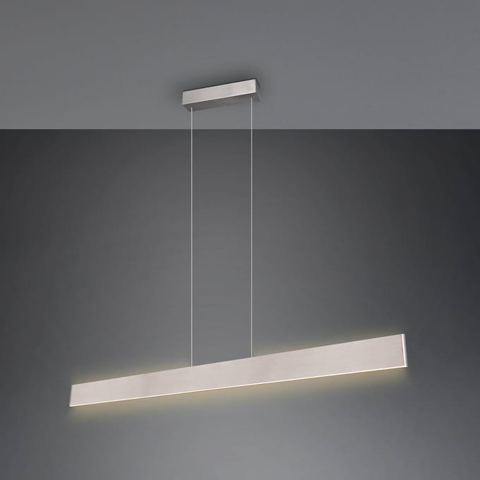 Trio Lighting Galway hanglamp, mat nikkel, omhoog/omlaag, CCT, metaal