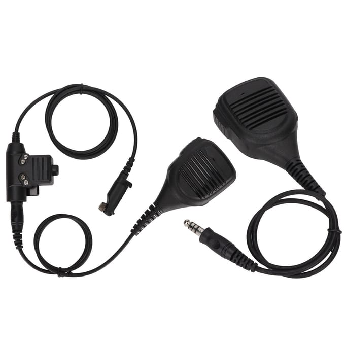 7,1 mm Schoudermicrofoon Walkie-talkie Luidsprekermicrofoon met U94 PTT voor Hytera PD600 PD602 PD605 PD662