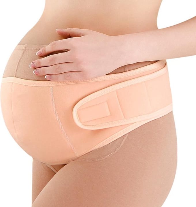 KELERINO. Zwangerschapsband - Buikband - Beige - Large
