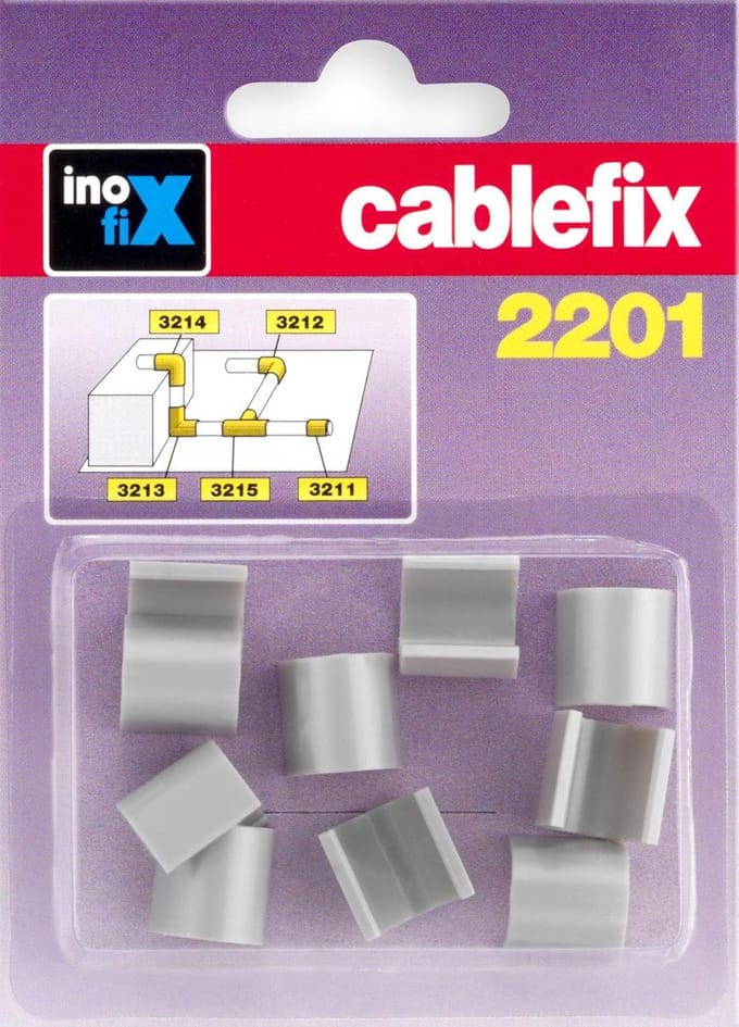 Inofix Cablefix 2201 Zilvergrijs (Betonlook) Verlengstukken