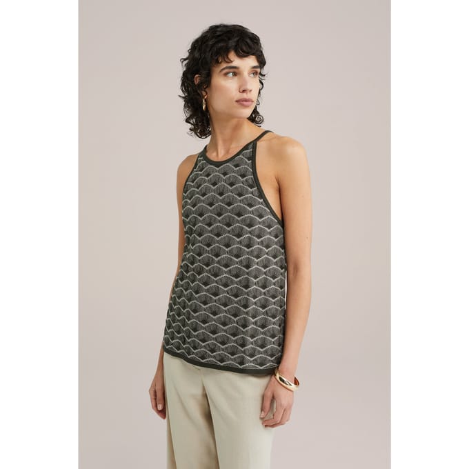 WE Fashion Knitted Pullover Dark Green Taglia: S | Canottiere Outlet | Donna | Verde