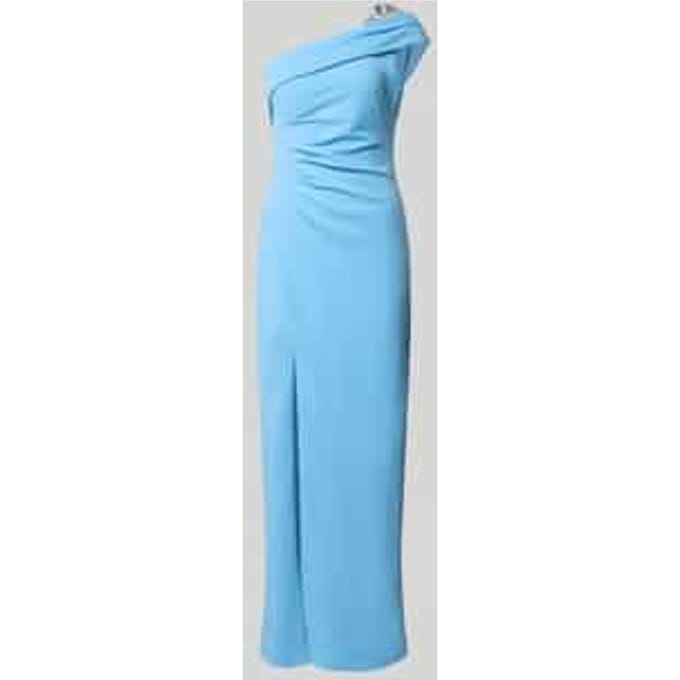 slim fit avondjurk met plooien