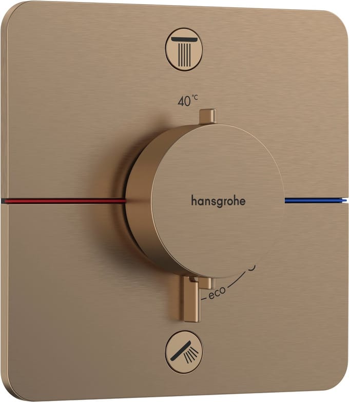 Hansgrohe ShowerSelect Comfort E Thermostaat - inbouw - 2 functies - geborsteld brons