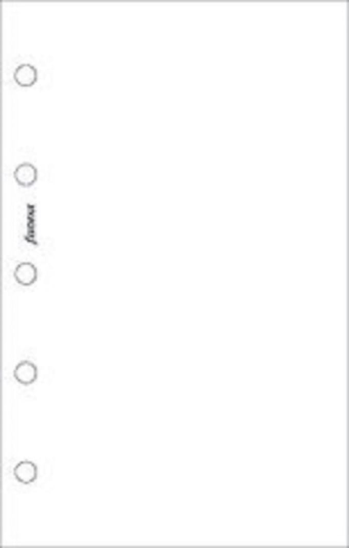 Filofax -vulling mini - wit notitiepapier