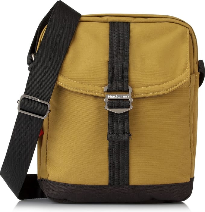 Hedgren Schoudertas Quest Fleet Vertical Crossover 10" Mustard Olive Kaki
