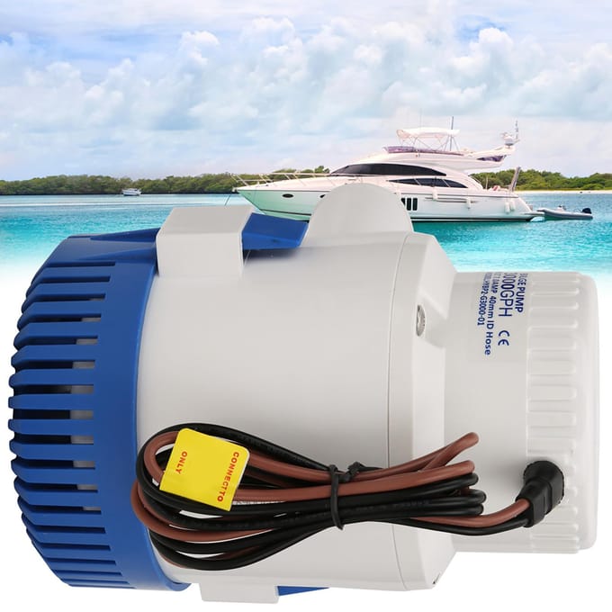 CH8028 24V Grote Horizontale Jacht Automatische Dompelpomp Boot Lenspomp white