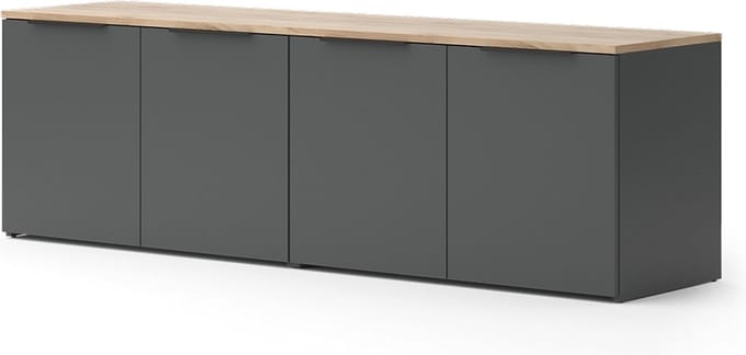 Vicco Wido Wandmeubel – 2 delen Antraciet
