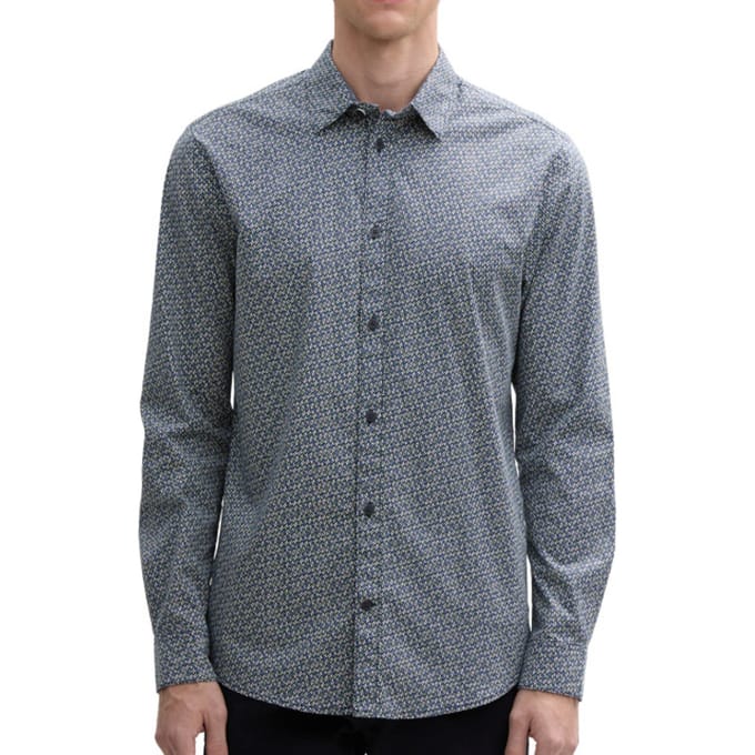 Tom Tailor - Lange mouw overhemd - Mannen - M - Dark Navy - Katoen - 1045935