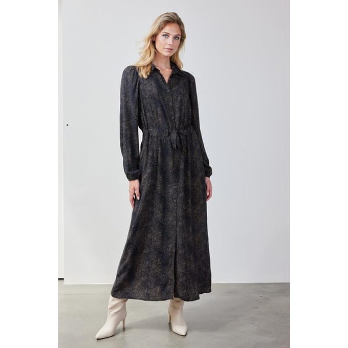 Dress Alinea Black Spectrum print
