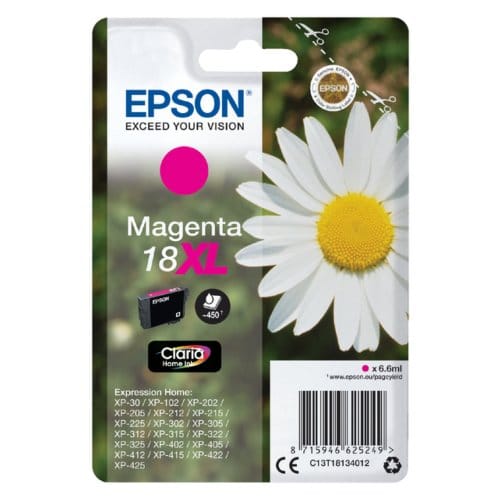 Epson 18XL (C13T18134012) Inktcartridge Magenta Hoge capaciteit