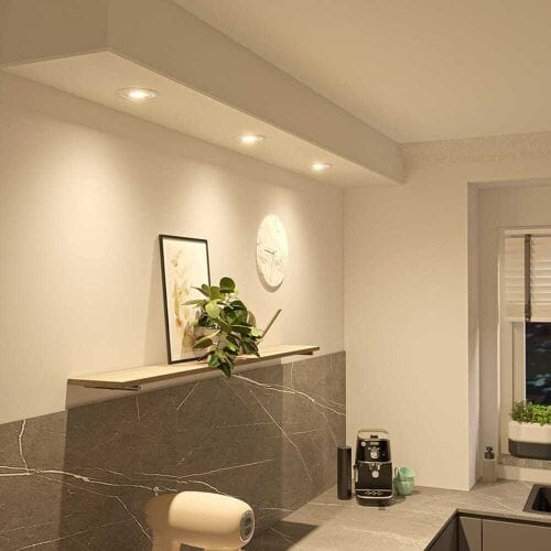 HOFTRONIC Afdekring voor Lugo LED Inbouwspot - 123 mm - Wit