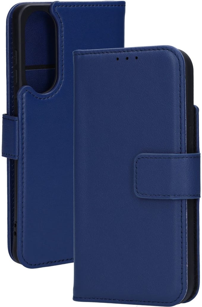 Mobiparts Leather Wallet Case geschikt voor Samsung Galaxy S25 Edge - Blauw