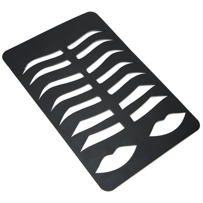 Wenkbrauw Lip Vorm Sjablonen Sjabloon Modieus Wenkbrauw Vorm Kit Make-up Shaper black