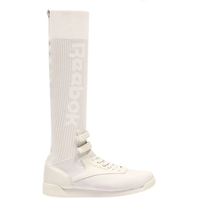 Reebok Classic Freestyle Hi Ultraknit Damestrainers Slip On Schoenen Wit BS8666