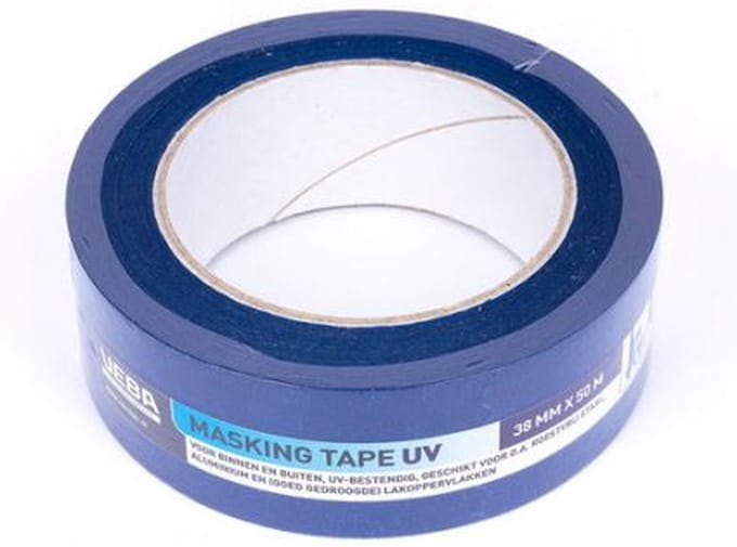 Veba Afplaktape Masking Blauw 38mm breed - 50 meter