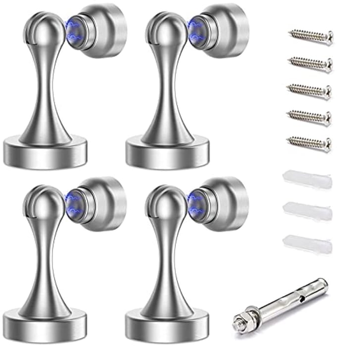 Magnetische Roestvrijstalen Deurstopper - Zware Deurhouder voor Wandmontage