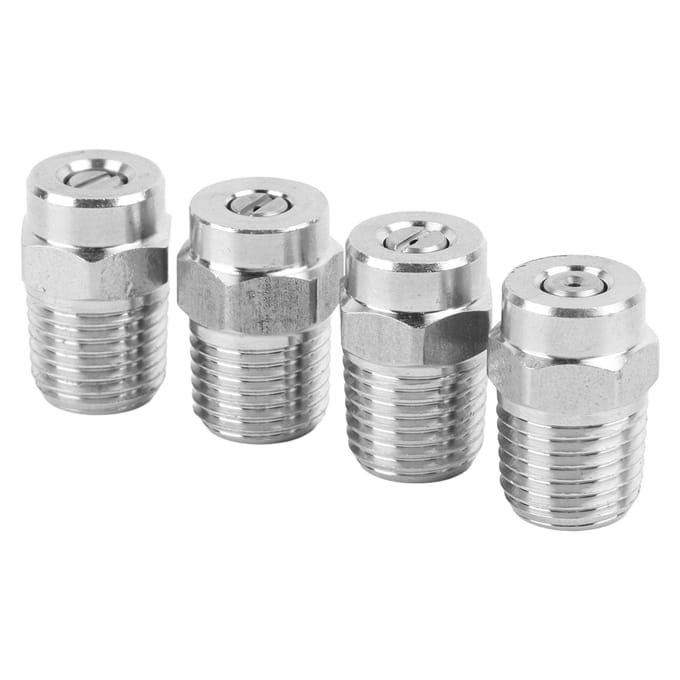 4 Pièces Buse de Pulvérisation Filetée pour Voiture Laveuse Haute Pression Remplacement Buse Professionnelle white