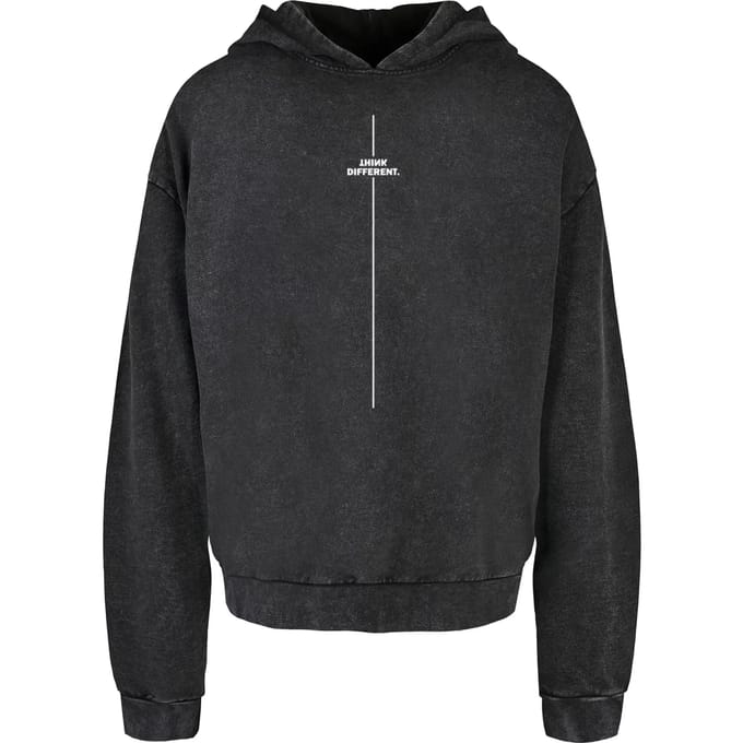 Hoodie Merchcode Think Different Acid Washed