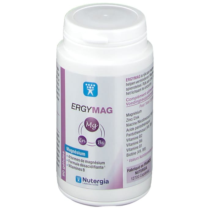 Nutergia ErgyMag : Magnesium + Zink 90 Capsules
