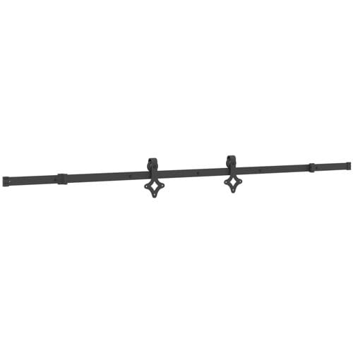 vidaXL - Schuifdeur - NARVIK - Naturel - en - Zwart - 80 - x - 210 - cm - (213,5 - cm)