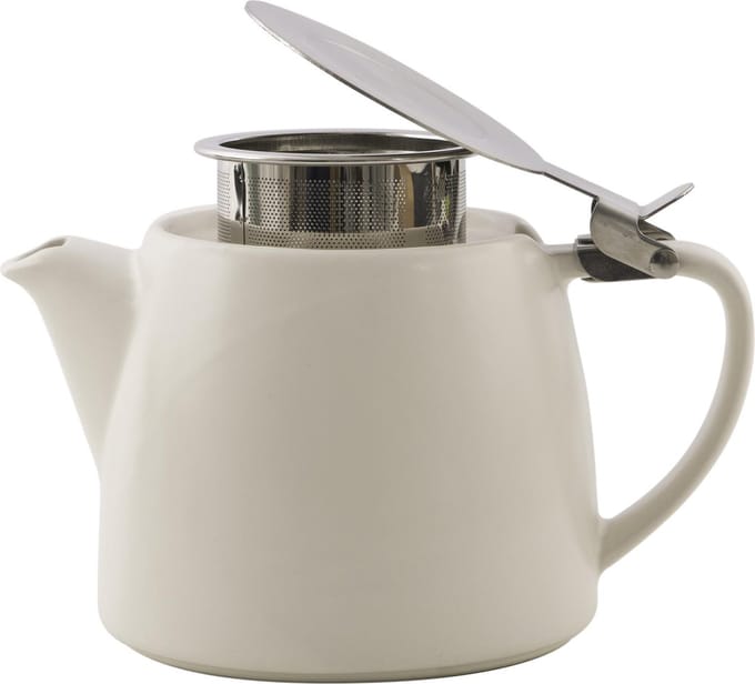 Point-Virgule - Theepot met thee infuser - Mat - Gebroken wit - 500ml