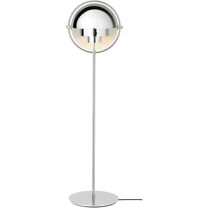 Gubi - Multi-Lite Vloerlamp - Chroom - chroomkleurig - zwart