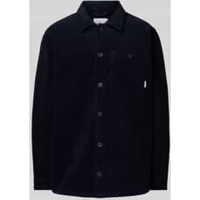 Relaxed fit overshirt met opgestikte borstzak