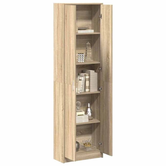 vidaXL - Kledingkast - Sonoma - Eik - 55 - x - 25 - x - 189 - cm - Bewerkt - hout