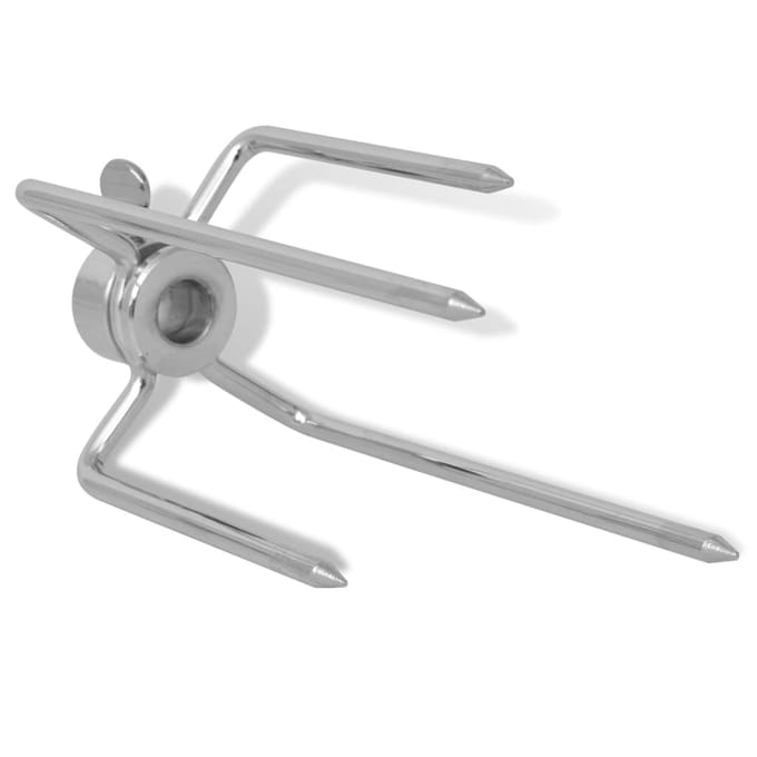 vidaXL - BBQ - Draaispit - vorken - 2 - stuks - staal