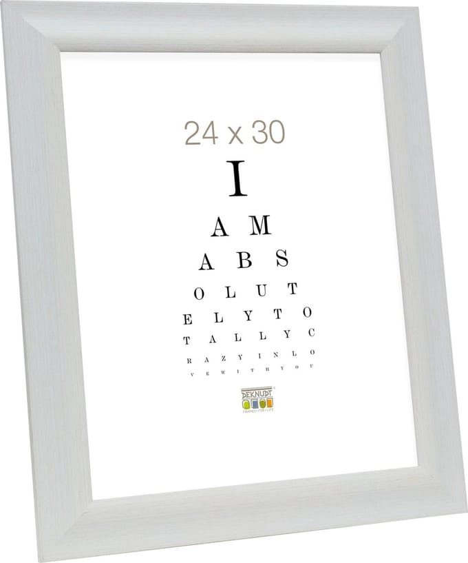 Deknudt Frames fotolijst S45MF1 - wit - houtstructuur - foto 24x30 cm
