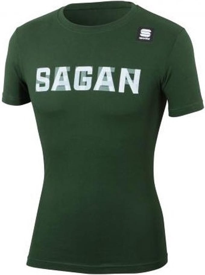 Sportful Peter Sagan PS TEE donker gron-XXL