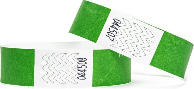 1000 Polsbandjes, Tyvek Groen