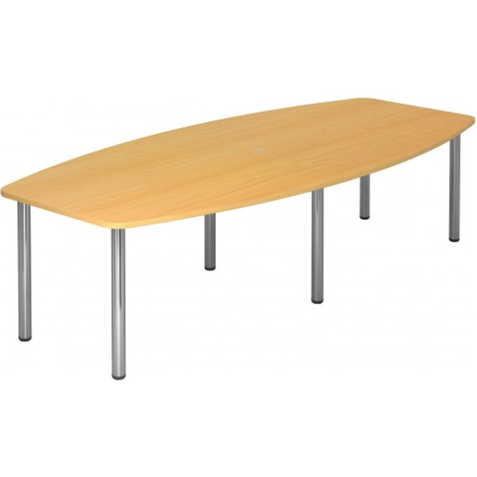 KARAT 28 C - Karat Beuken 280 x 130 met chromen voet
