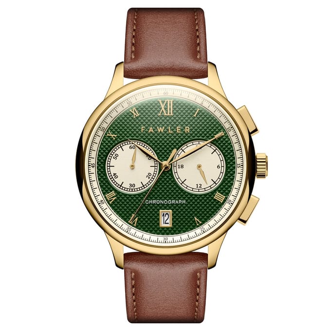 Cicero | Groen Vintage Chronograaf Horloge
