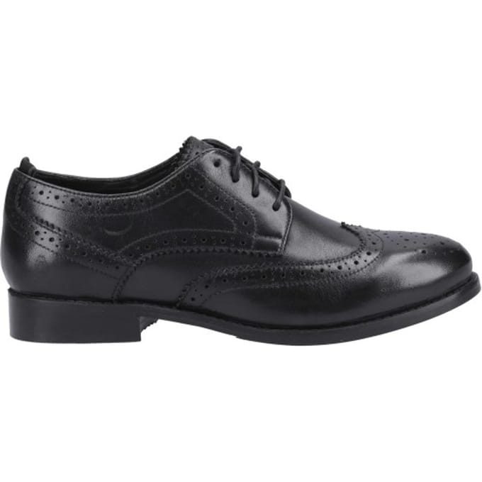 Hush Puppies Dames Natalia Leren Brogues (Zwart/Zwart)