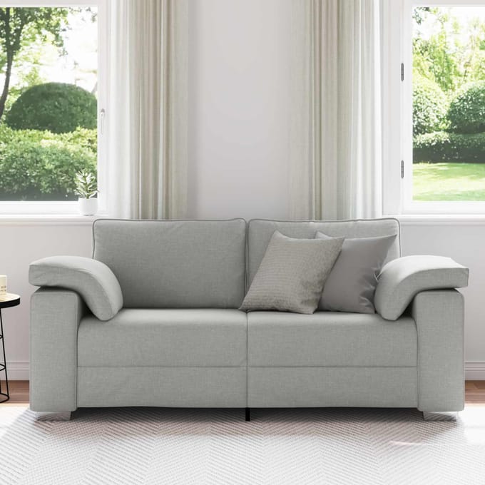 vidaXL - Loveseat - Wolkgrijs - 180 - cm - Stof