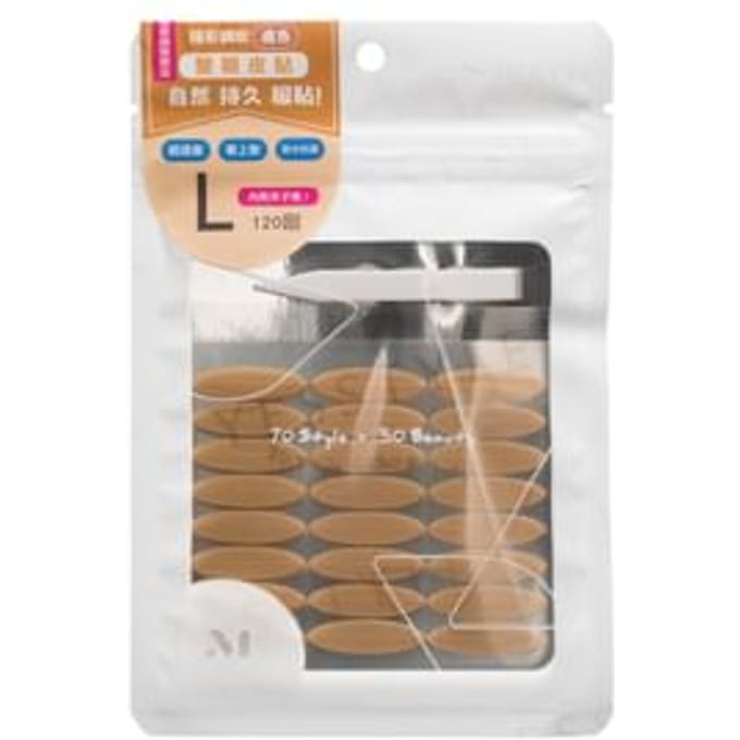 MEKO - Invisible Mesh Skin Color Double Eyelid Tape L 120 pcs 120 pcs