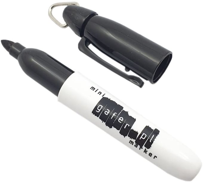 Gafer.pl Mini Permanent Marker - Zwart