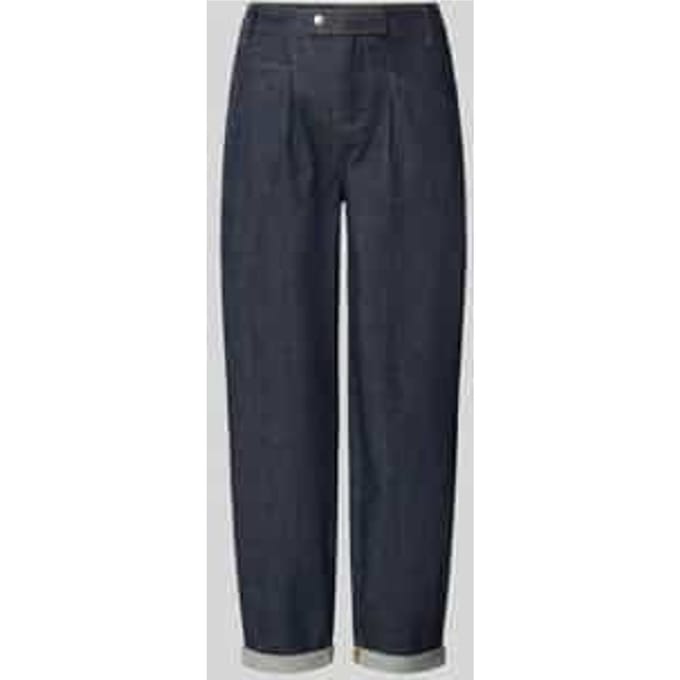 Regular fit barrel jeans van katoenmix model 'Studio Pants'