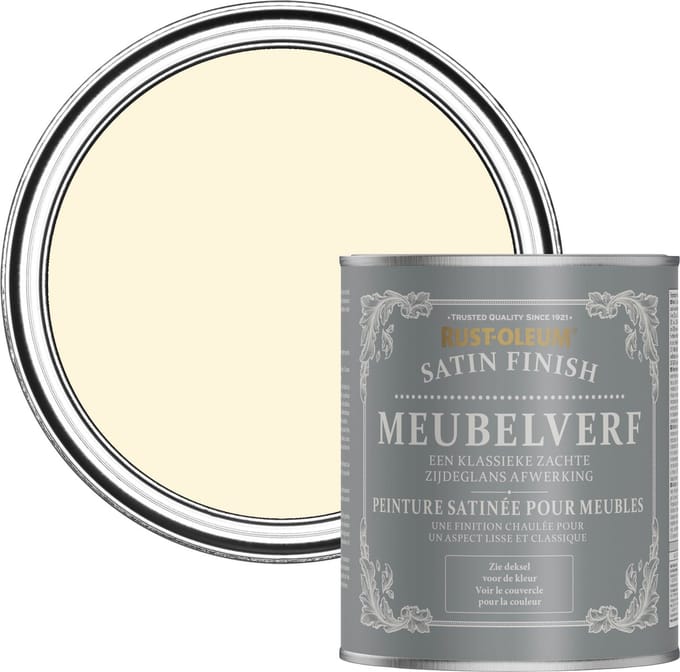 Rust-Oleum Crème Meubelverf Zijdeglans - Slagroom 750ml