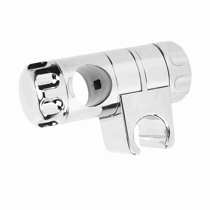 ABS Badkamer Douchekop Schuifbeugel Verstelbare Klem Houder 25mm Gat white
