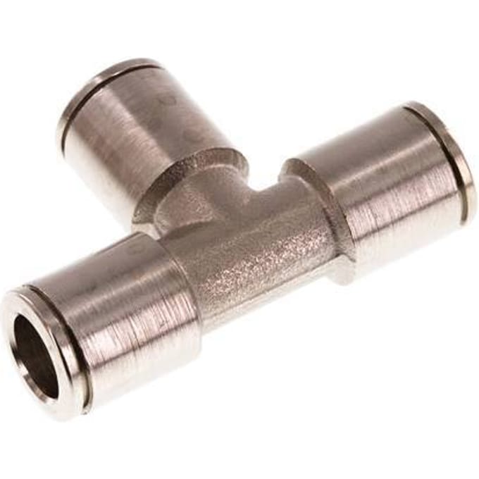 8mm T-koppeling Messing Insteekfitting NBR