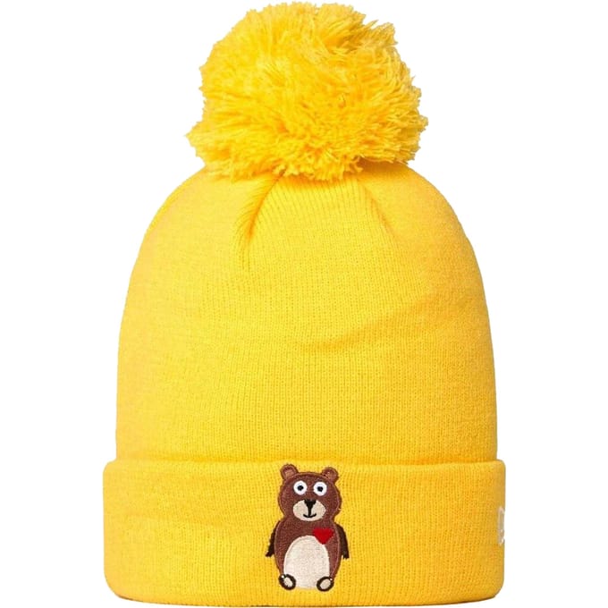 New Era Gebreide muts voor kinderen/Kinderen (Geel)