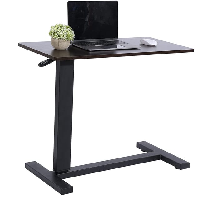 Allecto - Computertafel - Multifunctionele bureau - Ingebouwde rollers - Verstelbare lade - Ideaal voor thuiswerken - Modern design
