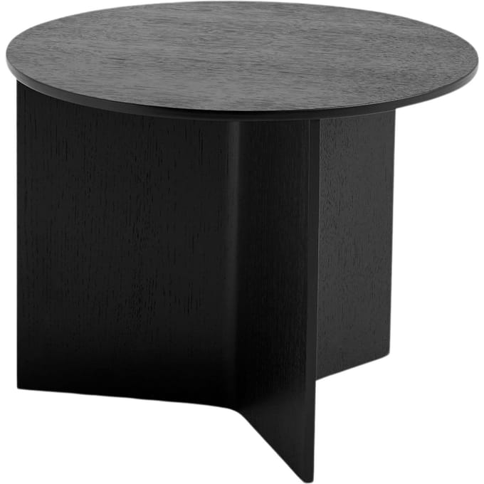 HAY Slit Tafel Wood rond - zwart