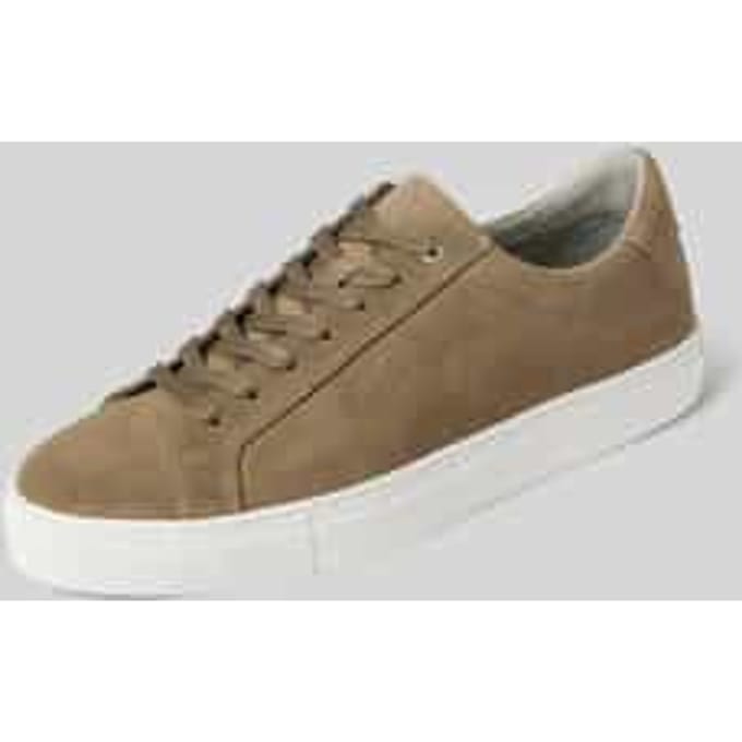 Leren sneakers met labeldetail, model 'Summer'
