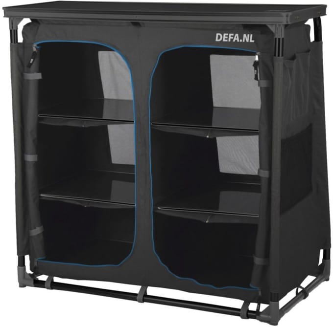 Defa Blue Line 110 - Campingkast - Schuin model - 6 opbergvakken