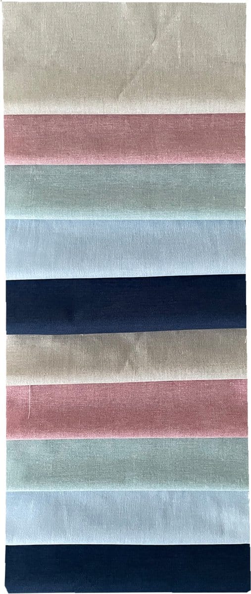 BINK Bedding - 10 lapjes - Quilt Patchwork - Chambray 25 x 25 cm. Set = 10 lapjes