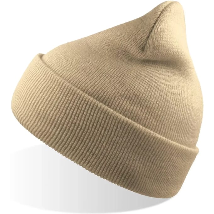 Atlantis Headwear - Wind Beanie Recycled - Beige - One Size