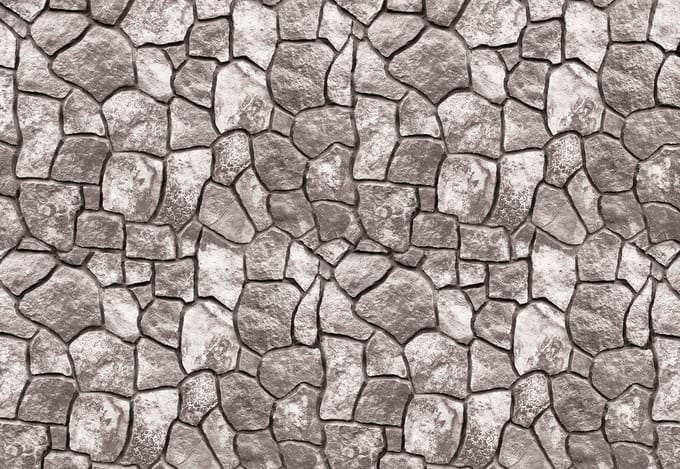 Fotobehang Stone Wall | XL - 208cm x 146cm | 130g/m2 Vlies